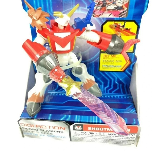 Bandai Digimon Fusion Shoutmon X4 Digi-Action Figure New  Toy - Picture 6 of 6